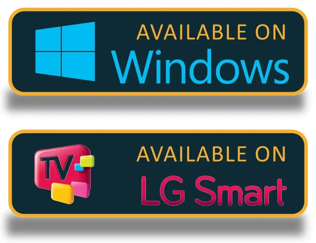 Magical TV IPTV app interface on LG smart TV and windows